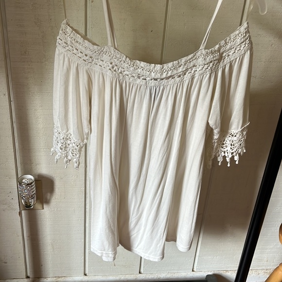 Off White Crochet Rue21 Top - Picture 4 of 4